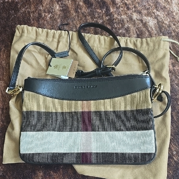 Burberry Black and Brown Crossbody Bag - Picture 1 of 10